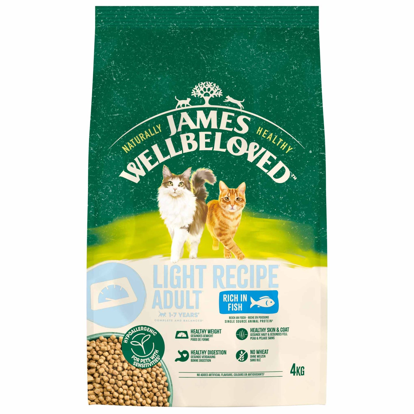 James Wellbeloved Light Adult Dry Cat Food - Fish