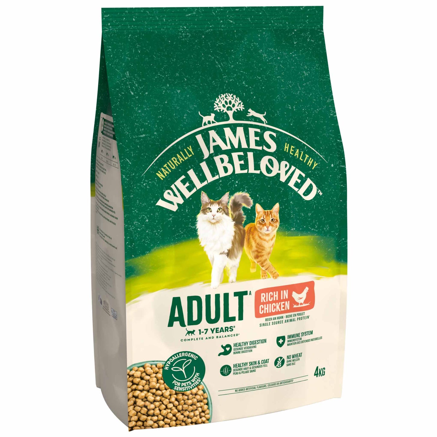 James Wellbeloved Adult Dry Cat Food - Chicken & Rice
