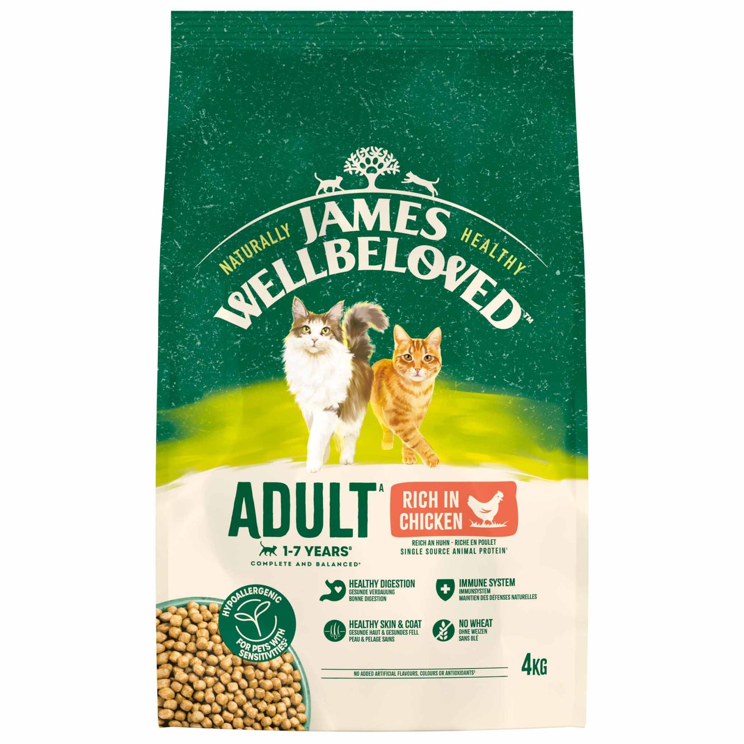 James Wellbeloved Adult Dry Cat Food - Chicken & Rice