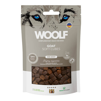 Woolf Soft Cubes Dog Snacks - Goat - 100g