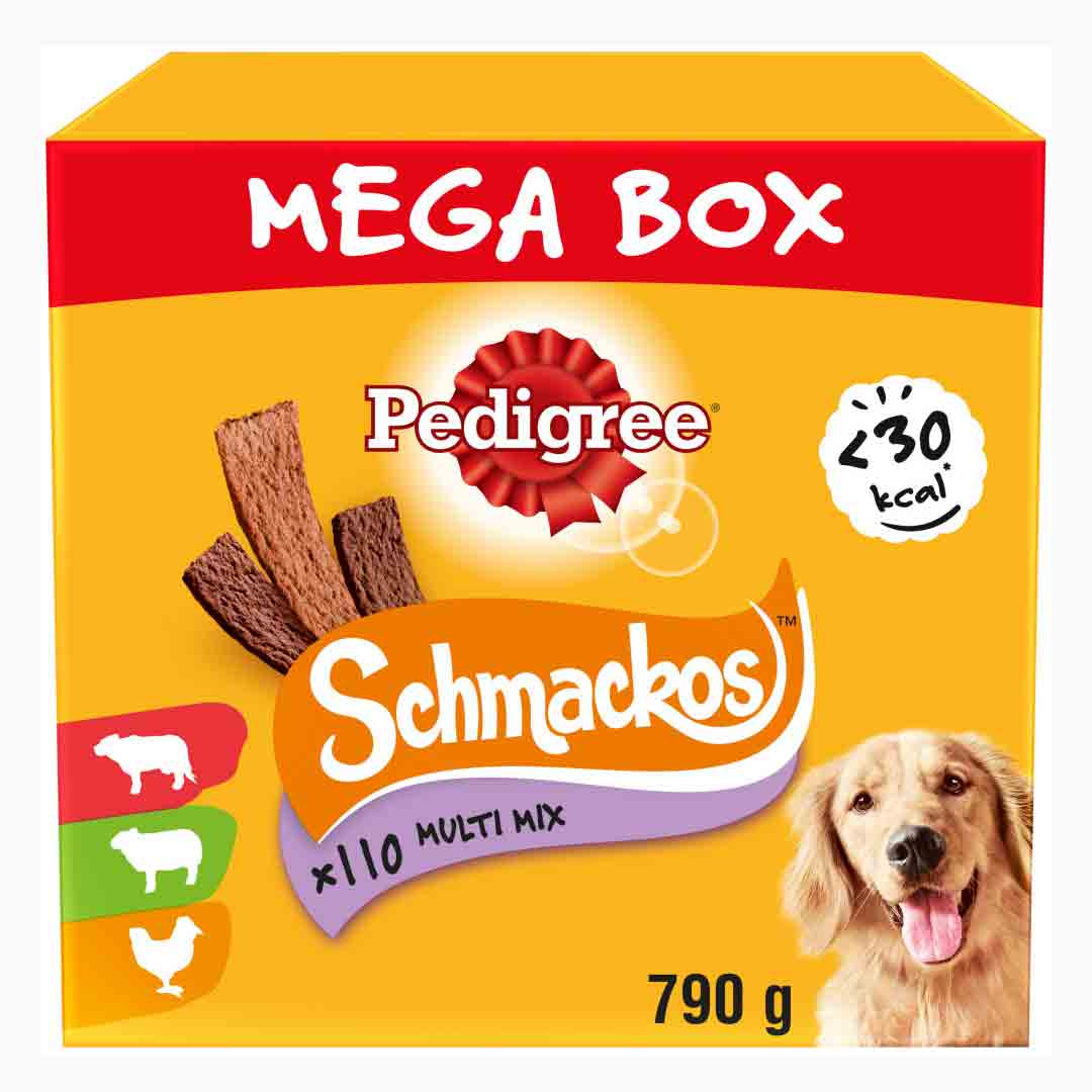 PEDIGREE Mega Box Schmackos Adult Dry Dog Treats - Meat Variety - 110 Stick