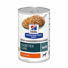 Hills Prescription Diet w/d Diabetes Care Wet Dog Food - Chicken - 12x370g Cans