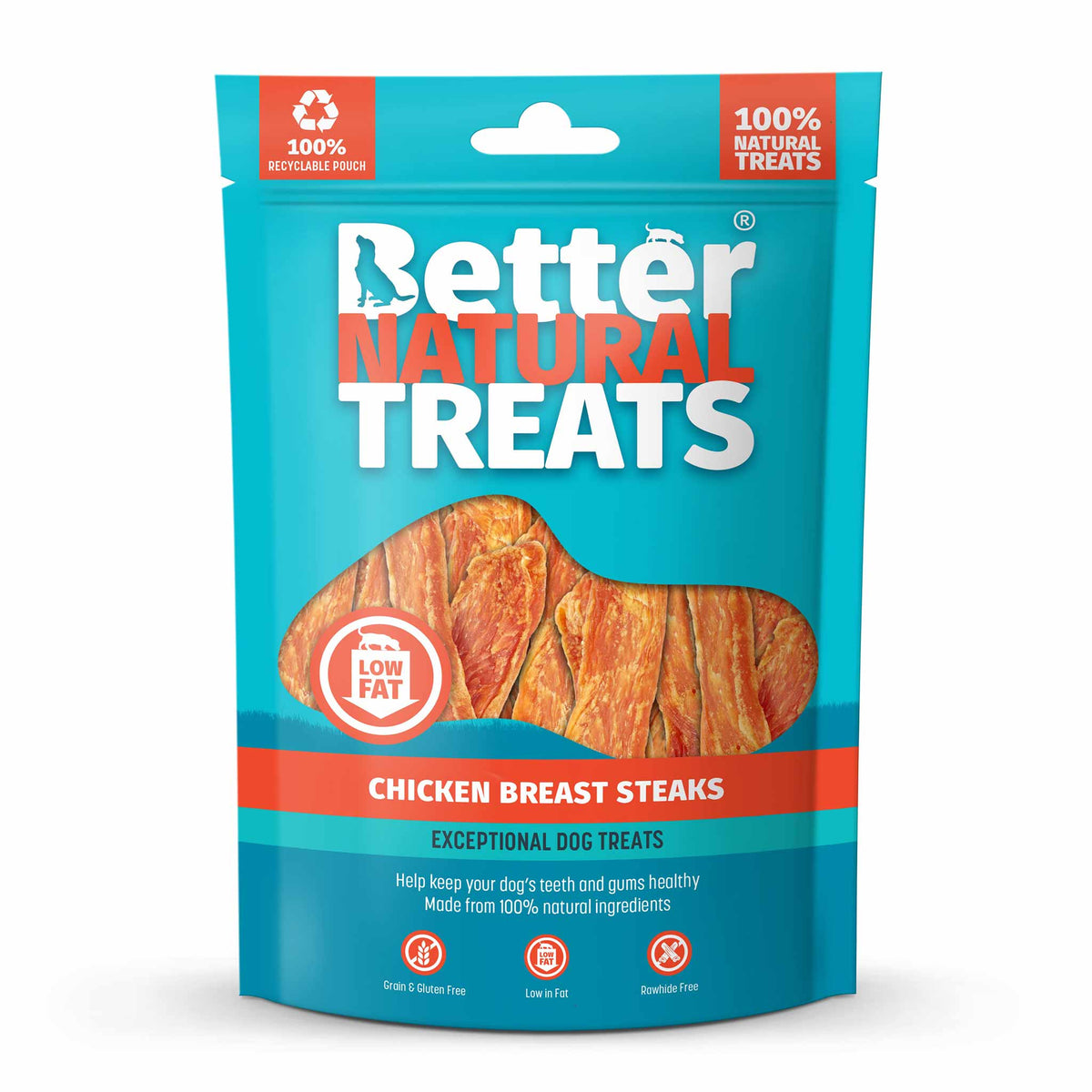Better Natural Dog Treats - Chicken Breast Steaks