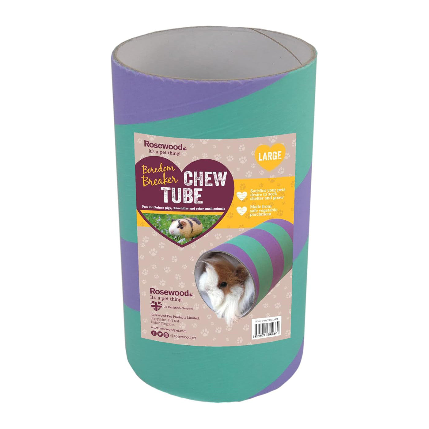 Rosewood Guinea Pig Tube Large
