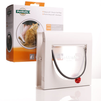 Petsafe Staywell Manual 4 Way Locking Classic Cat Flap with Tunnel