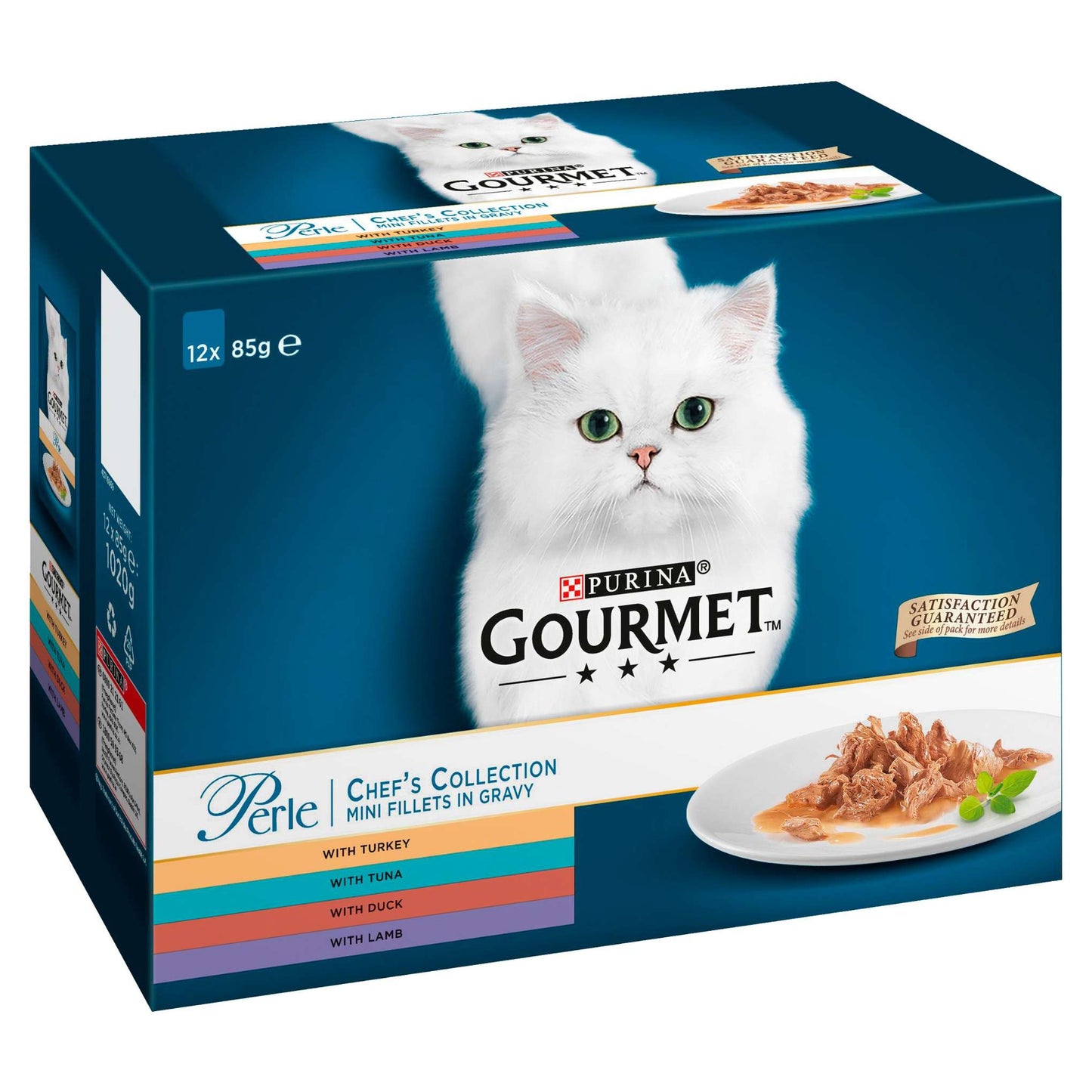 Gourmet Perle Adult Wet Cat Food in Gravy - Chefs Collection - 60x85g Pouches
