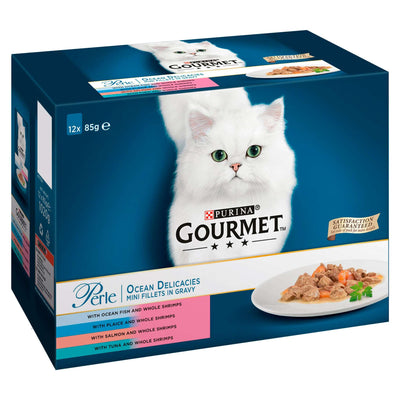 Gourmet Gourmet Perle Oceanfish Adult Wet Cat Food pet food packaging