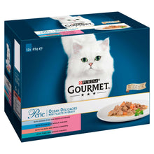 Gourmet Perle Adult Wet Cat Food in Gravy - Ocean Fish - 60x85g Pouches