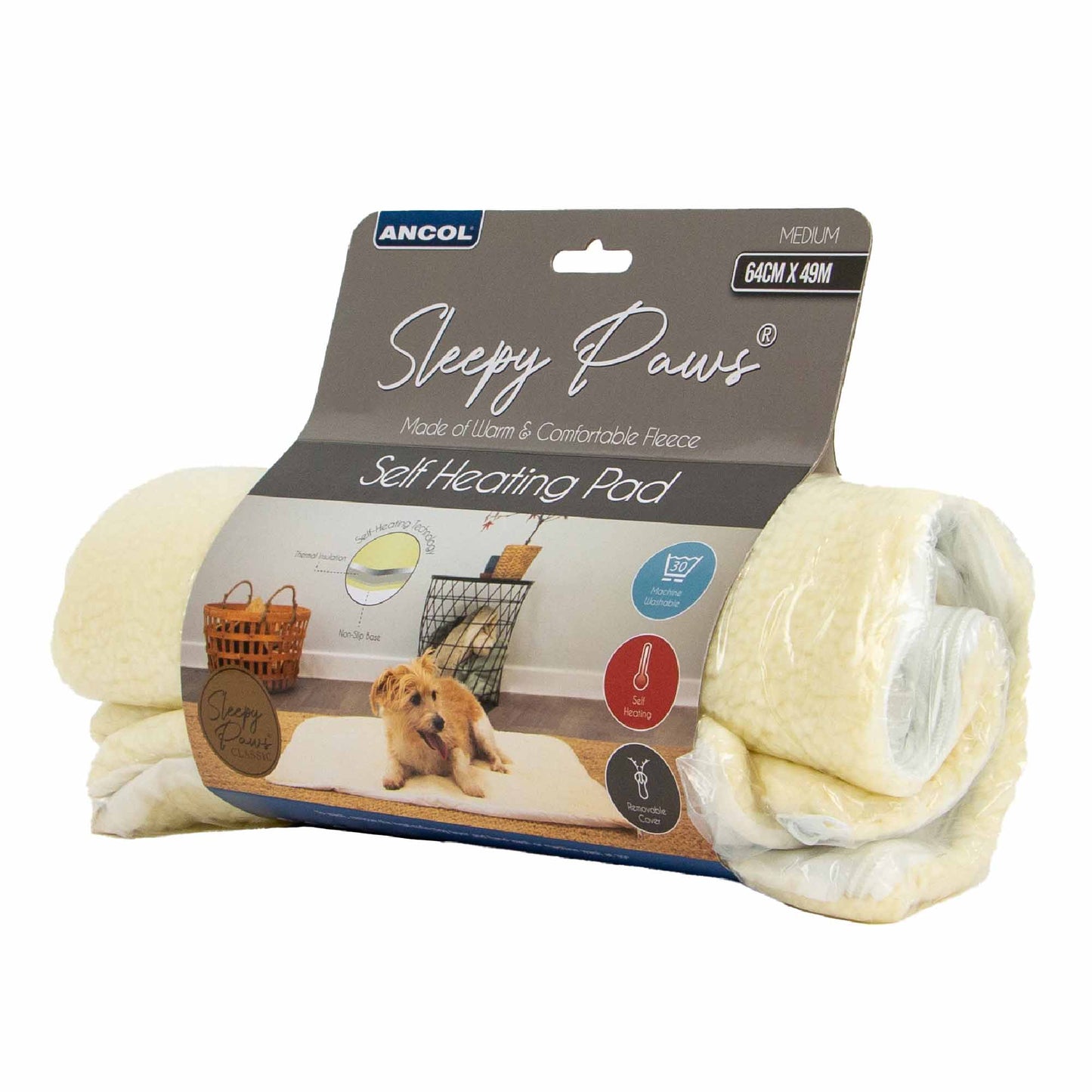 Ancol Self Heating Pet Pad - Medium 64x49cm