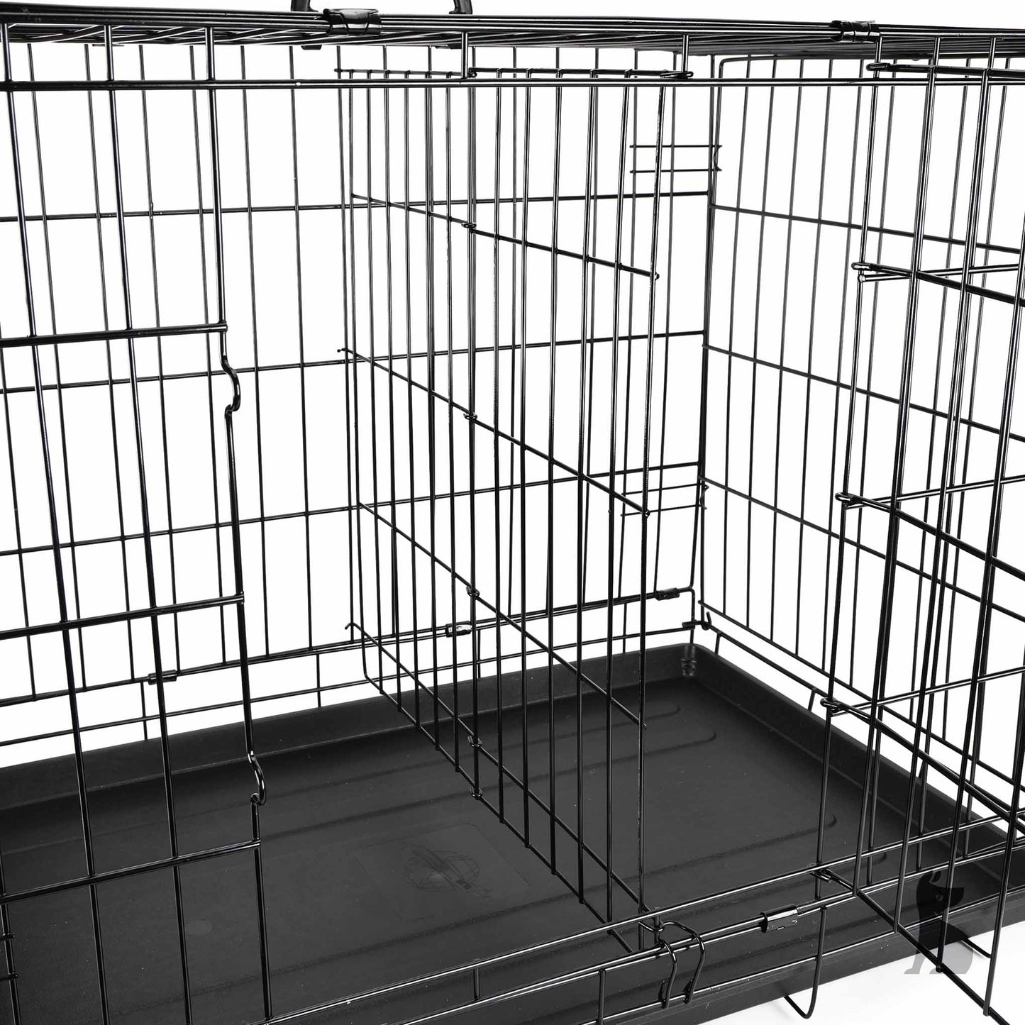 Barkshire Heavy Duty Dog Cage with Divider - XLarge  107 x 74cm