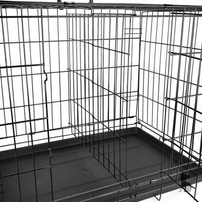 Barkshire Heavy Duty Dog Cage with Divider - XLarge  107 x 74cm