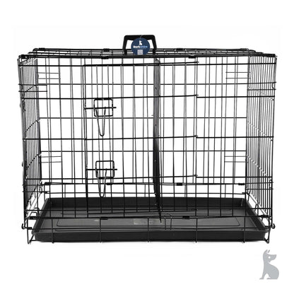 Barkshire Heavy Duty Dog Cage with Divider - XLarge  107 x 74cm