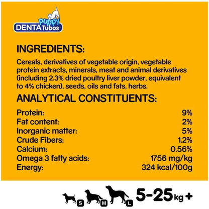 Pedigree Puppy Denta Tubos Puppy Treats - 3 Sticks