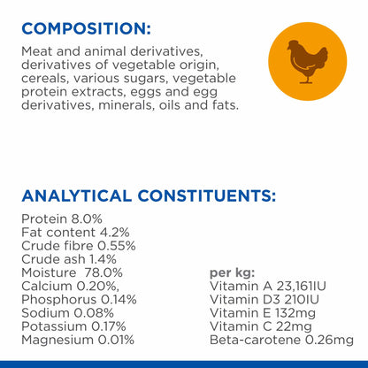 Hills Science Plan Mature 7+ Wet Cat Food in Gravy - Chicken - 12 x 85g Pouch