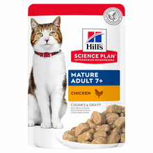 Hills Science Plan Mature 7+ Wet Cat Food in Gravy - Chicken - 12 x 85g Pouch