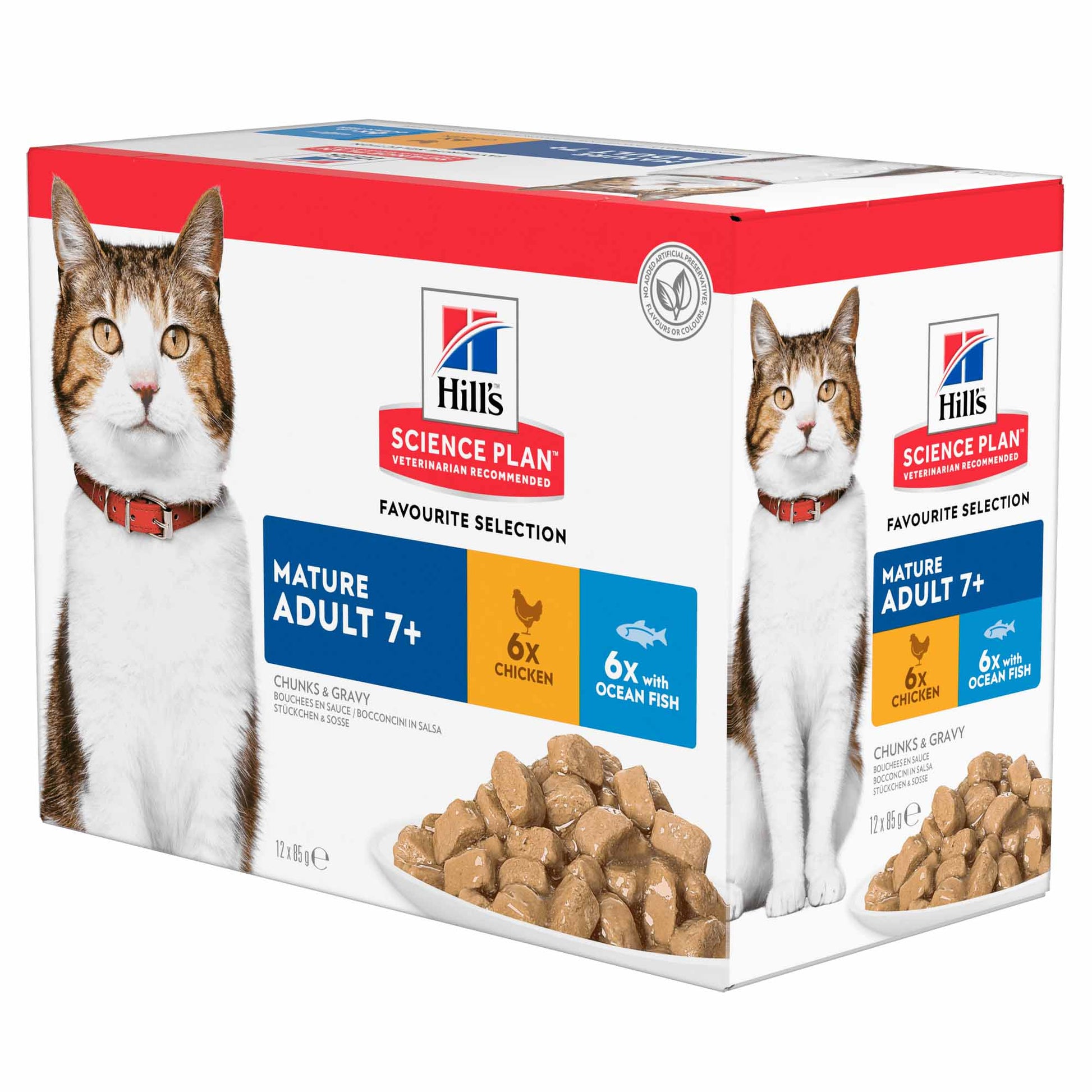 Hill's Hill'S Science Plan Chicken Pork Senior Wet Cat Food pet food packaging
