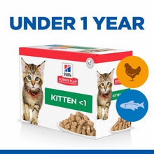 Hills Science Plan Kitten Wet Cat Food in Gravy - Chicken & Ocean Fish – 12x85g Pouches