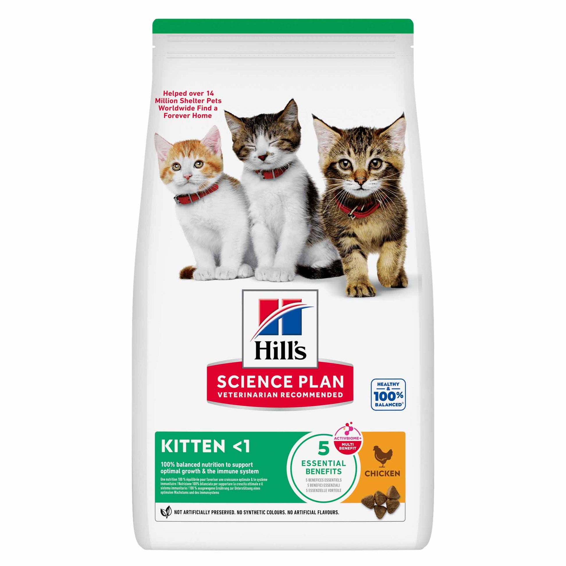Hill's Hill'S Science Plan Chicken Turkey Kitten Dry Cat Food pet food packaging