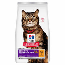 Hills Science Plan Adult Sensitive Stomach & Skin Dry Cat Food - Chicken