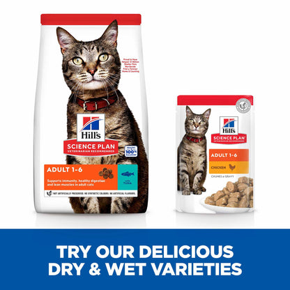Hills Science Plan Adult Dry Cat Food - Tuna