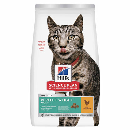 Hills Science Plan Perfect Weight Adult Dry Cat Food - Chicken