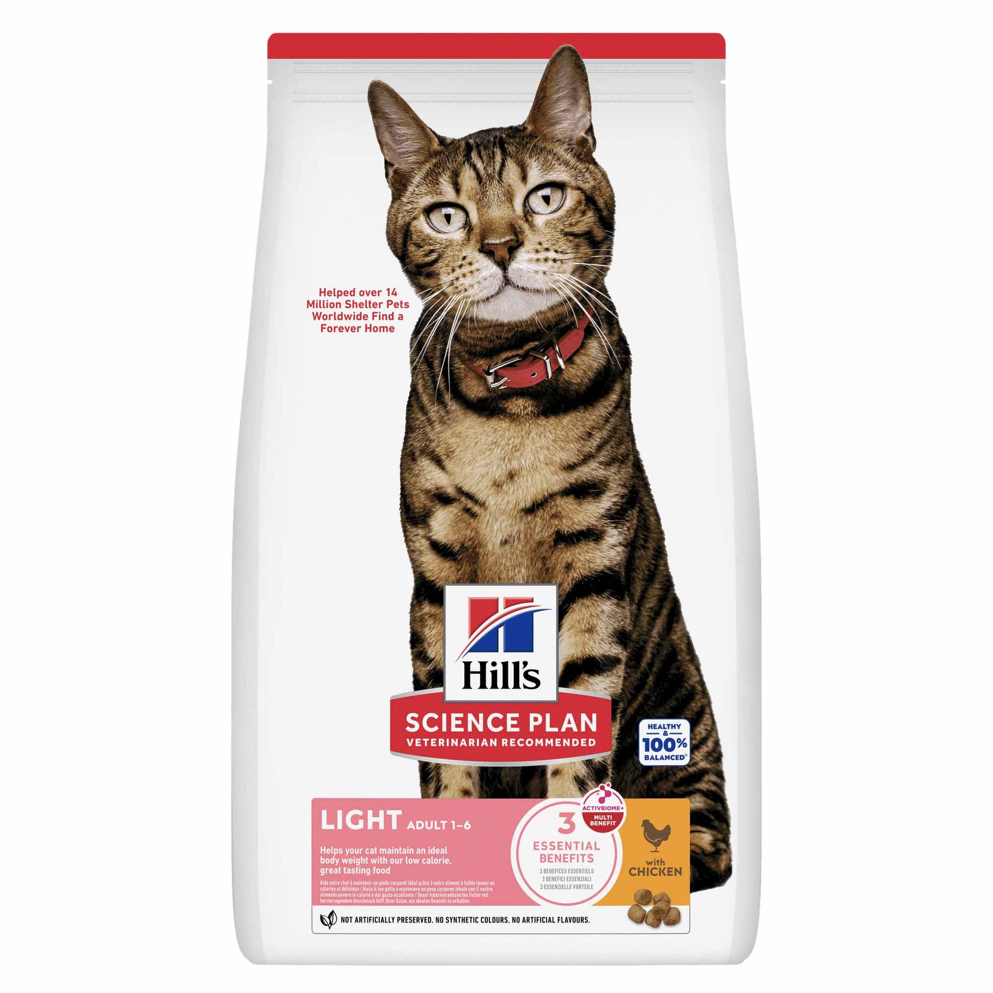 Hill's Hill'S Science Plan Light Adult Dry Cat Food pet food packaging