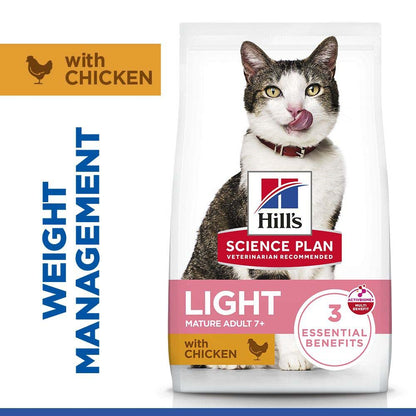 Hills Science Plan Mature Light Dry Cat Food - Chicken