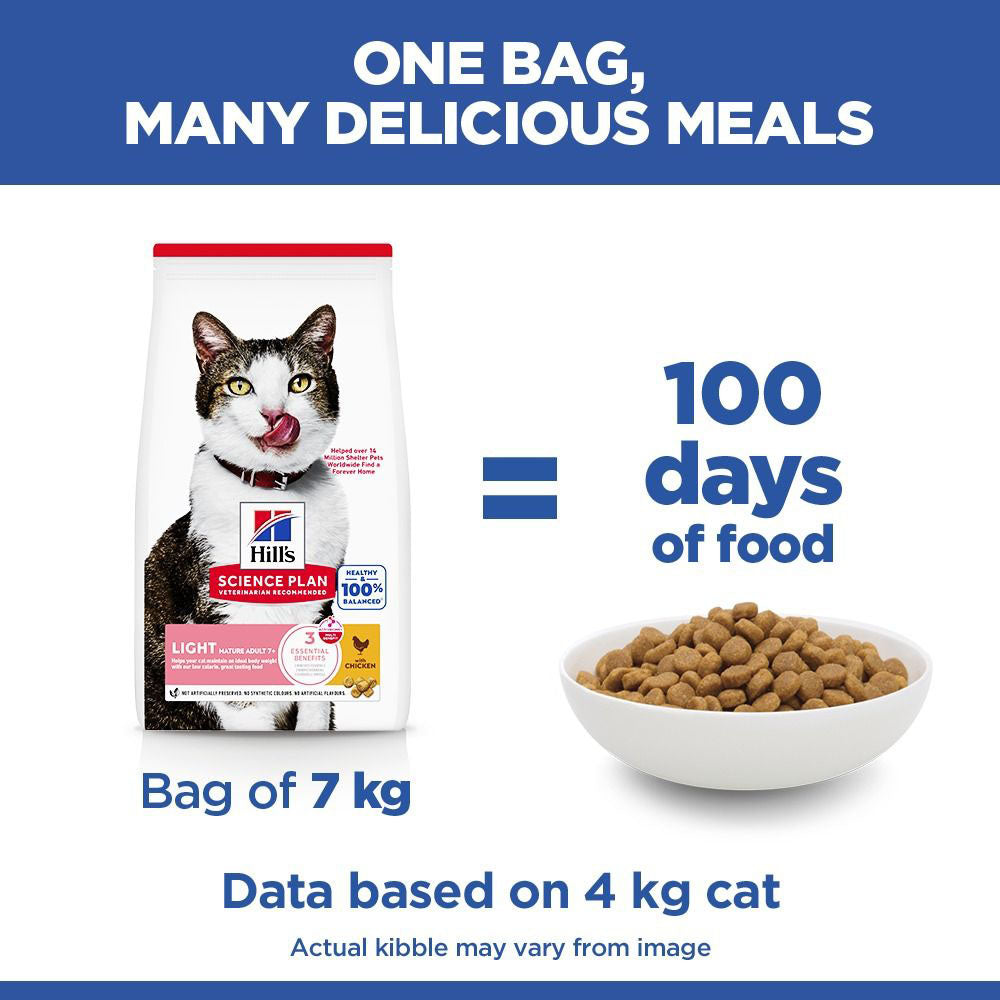 Hills Science Plan Mature Light Dry Cat Food - Chicken