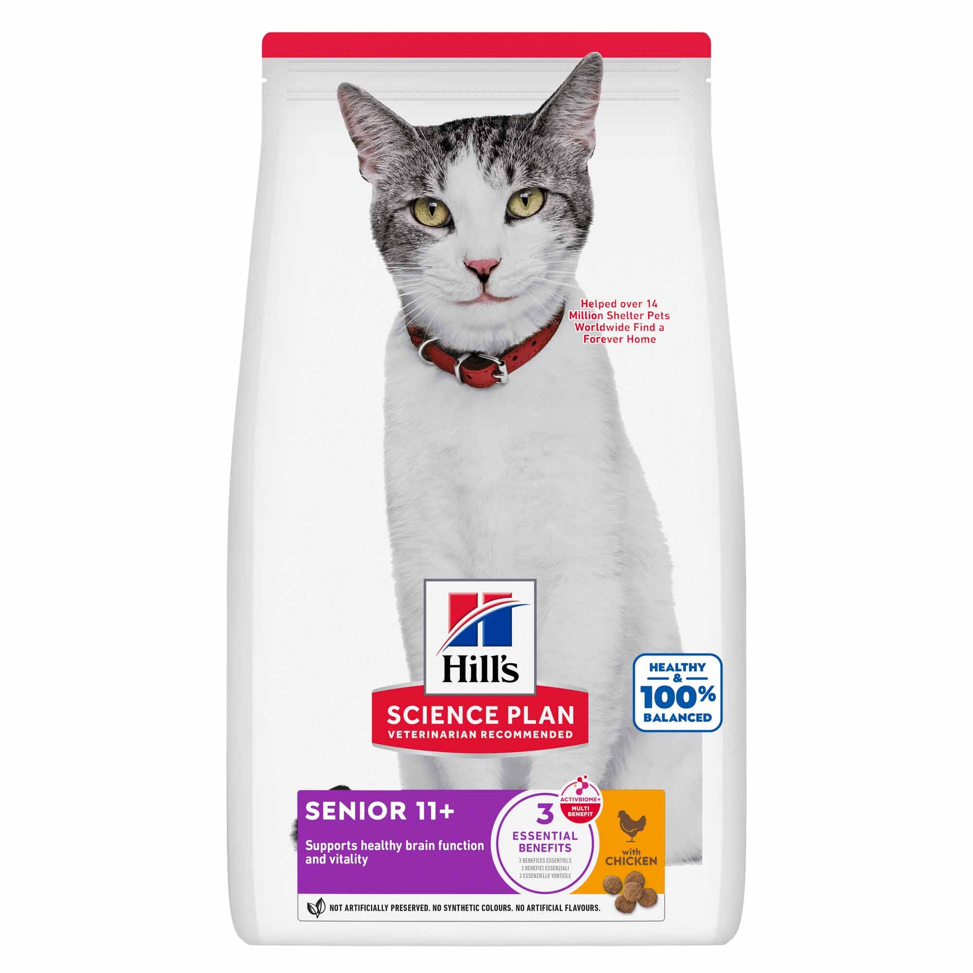 Hill's Hill'S Science Plan Chicken Turkey Senior Dry Cat Food pet food packaging