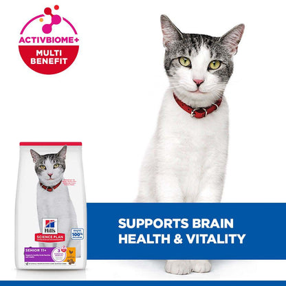 Hills Science Plan Senior Dry Cat Food - Chicken