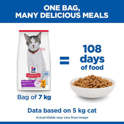 Hills Science Plan Senior Dry Cat Food - Chicken