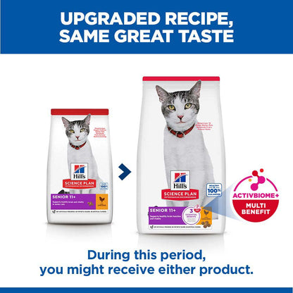 Hills Science Plan Senior Dry Cat Food - Chicken