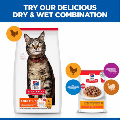 Hills Science Plan Adult Dry Cat Food - Chicken