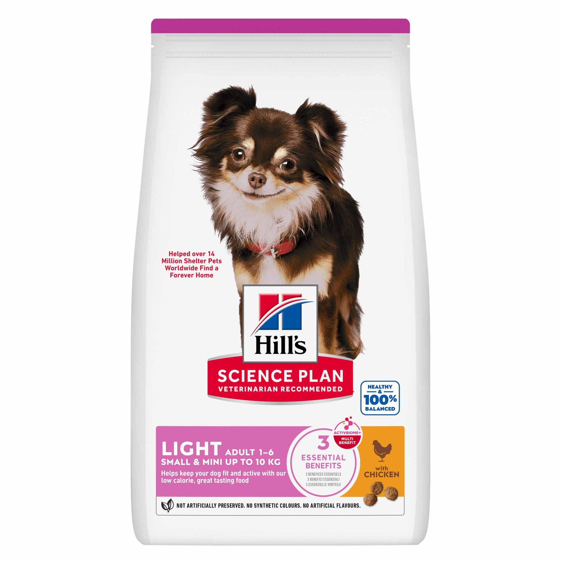 Hill's Hill'S Science Plan Light Mini Chicken Turkey Adult Dry Dog Food pet food packaging