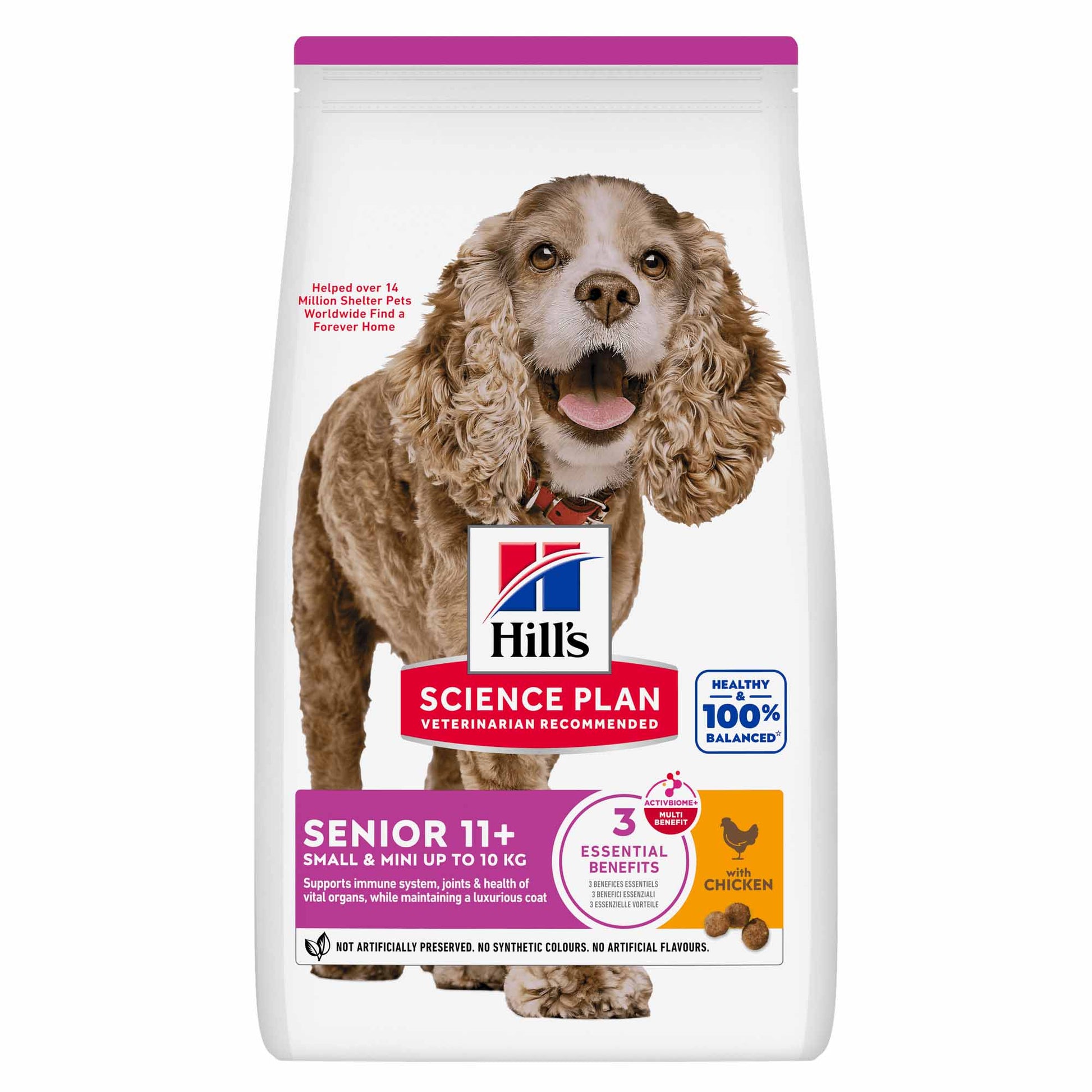 Hill's Hill'S Science Plan Miniature Chicken Turkey Senior Dry Dog Food pet food packaging
