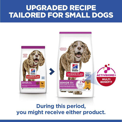 Hills Science Plan Senior 11+ Small & Miniature Dry Dog Food - Chicken & Turkey