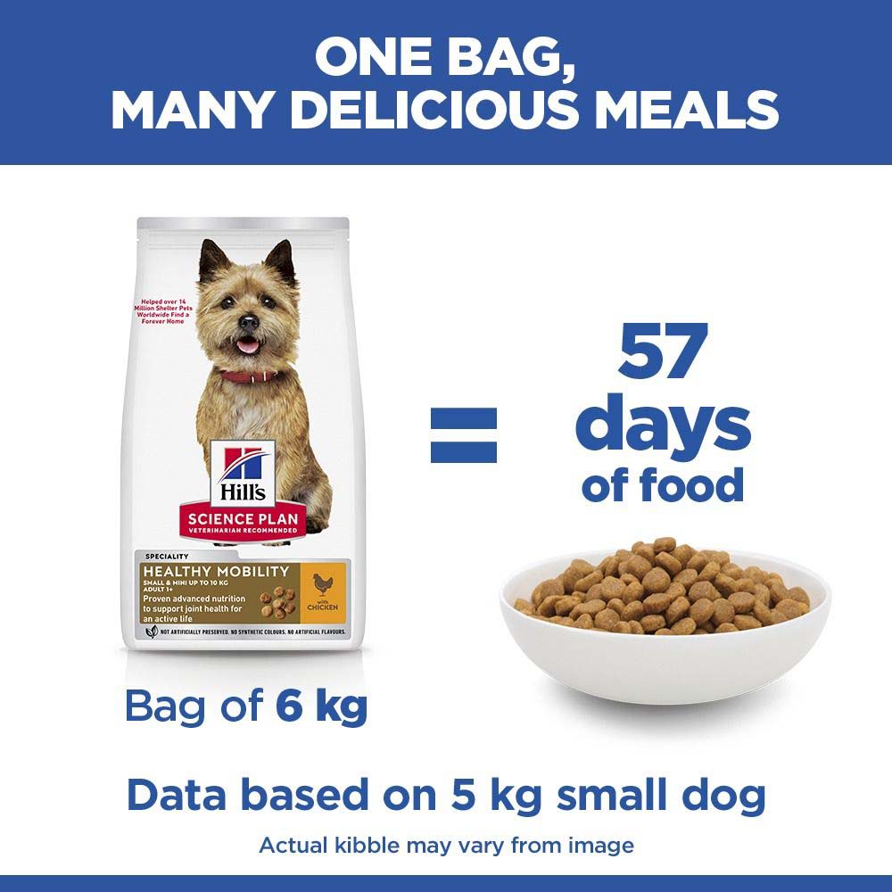 Hills Science Plan Healthy Mobility Small / Mini Breed Dry Dog Food - Chicken