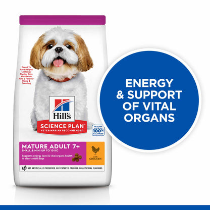 Hills Science Plan Small & Mini Breed Mature Dry Dog Food - Chicken