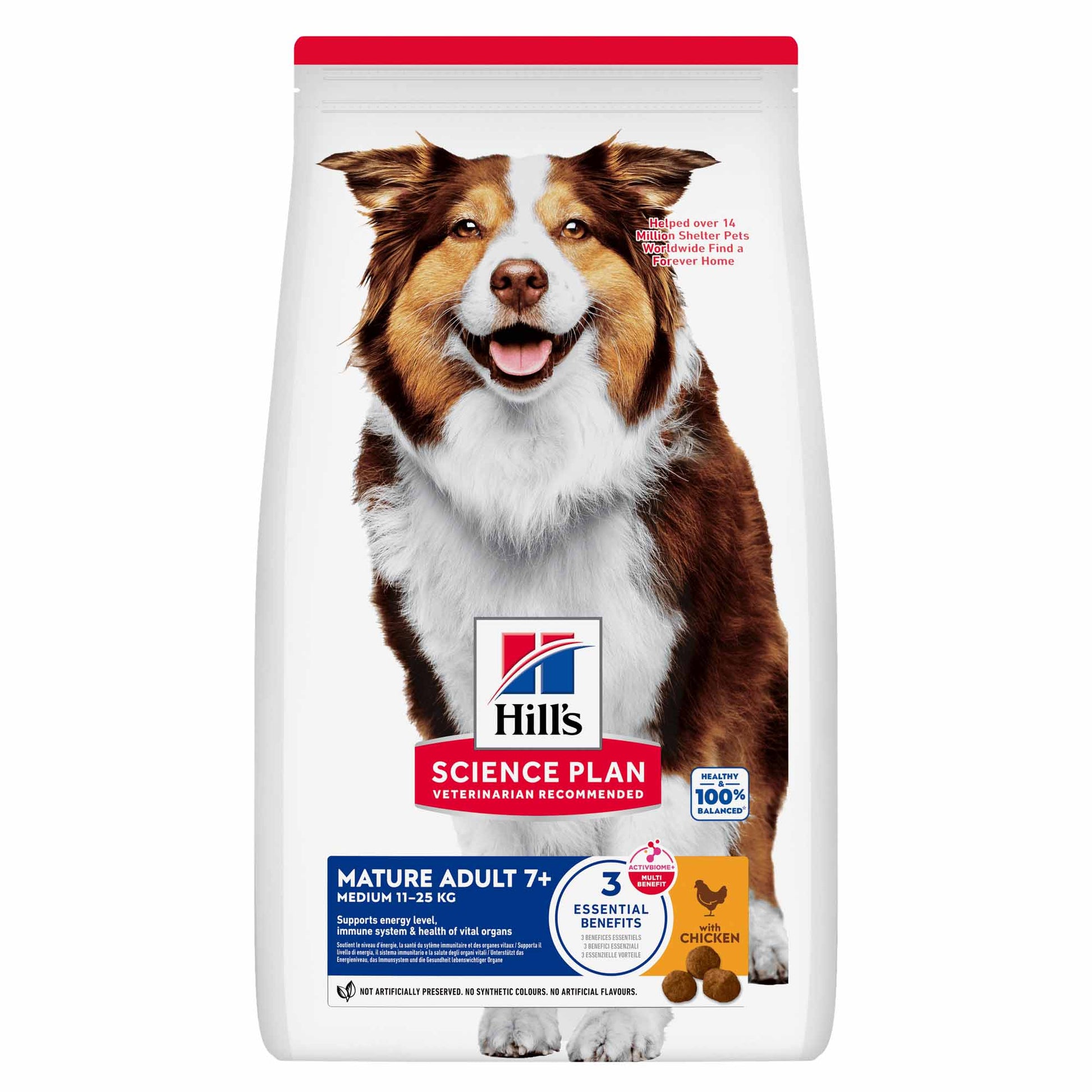 Hill's Hill'S Science Plan Medium Chicken Turkey Mature Dry Dog Food pet food packaging