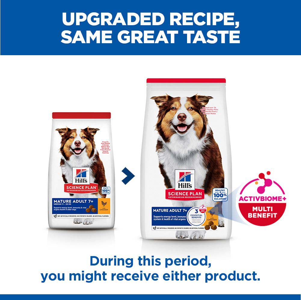 Hills Science Plan Medium Breed Mature 7 Years+ Dry Dog Food - Chicken