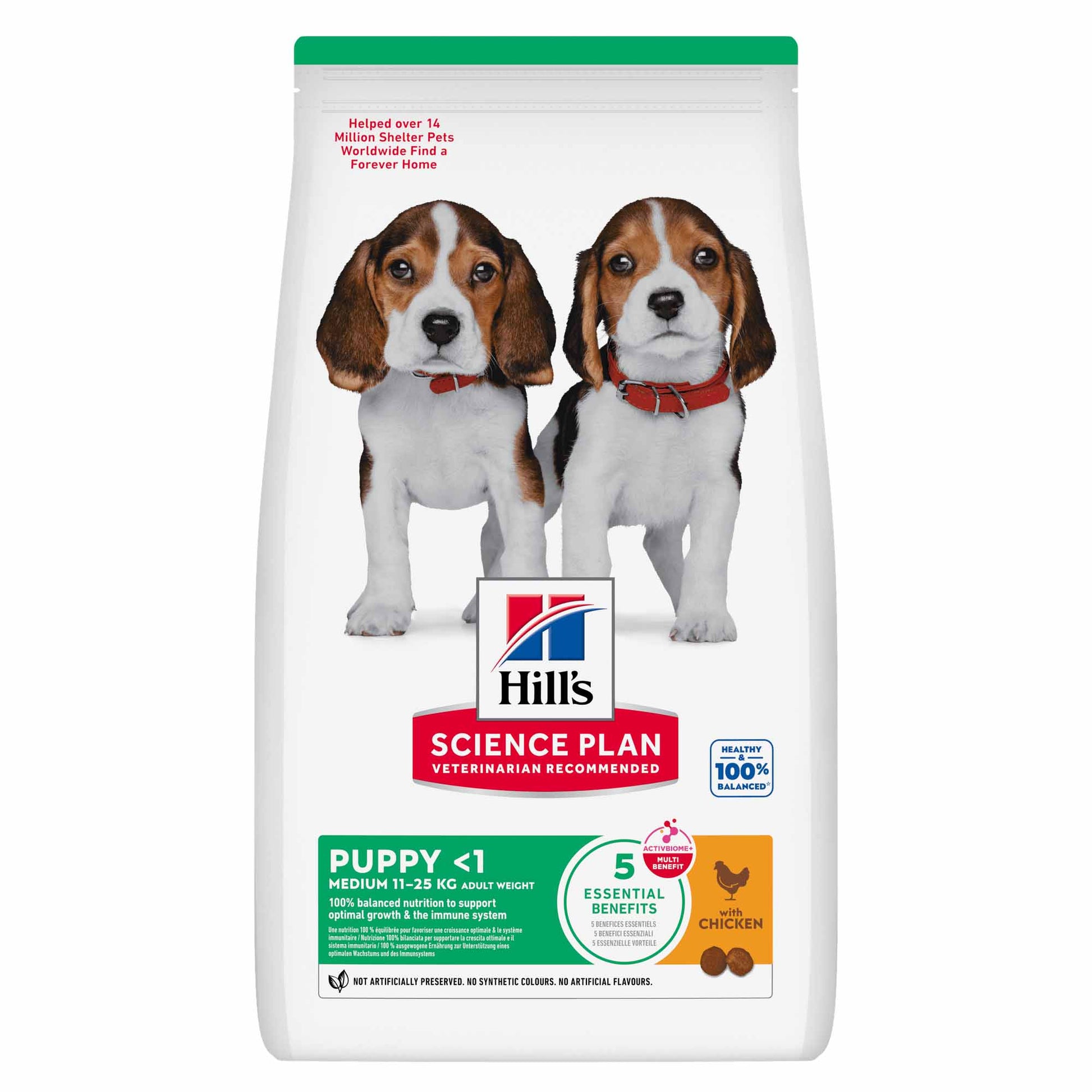 Hill's Hill'S Science Plan Medium Chicken Turkey Puppy Dry Dog Food pet food packaging