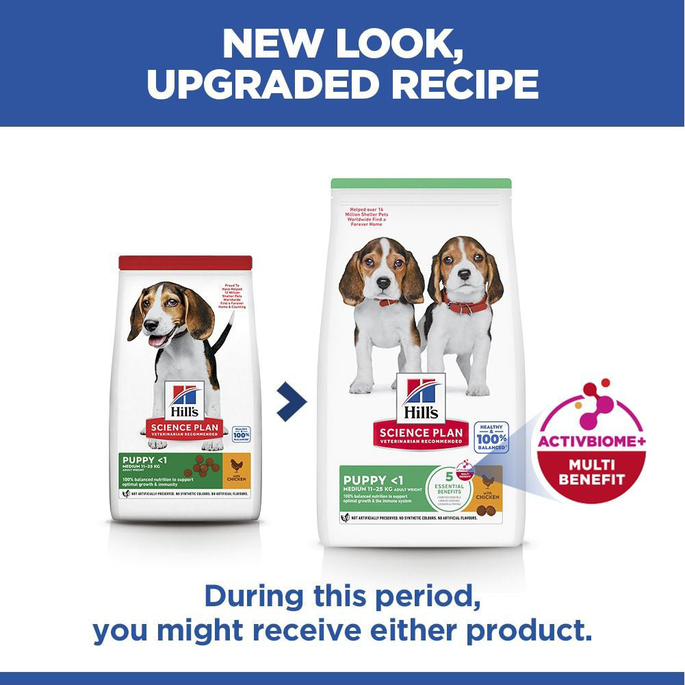 Hills Science Plan Medium Breed Puppy Dry Dog Food - Chicken