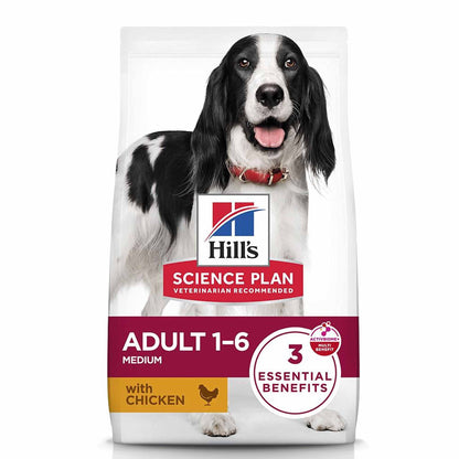 Hills Science Plan Medium Breed Adult Dry Dog Food - Chicken
