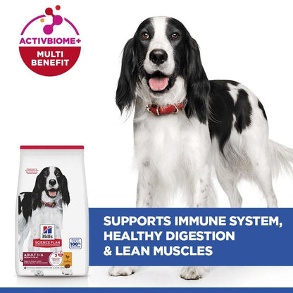 Hills Science Plan Medium Breed Adult Dry Dog Food - Chicken