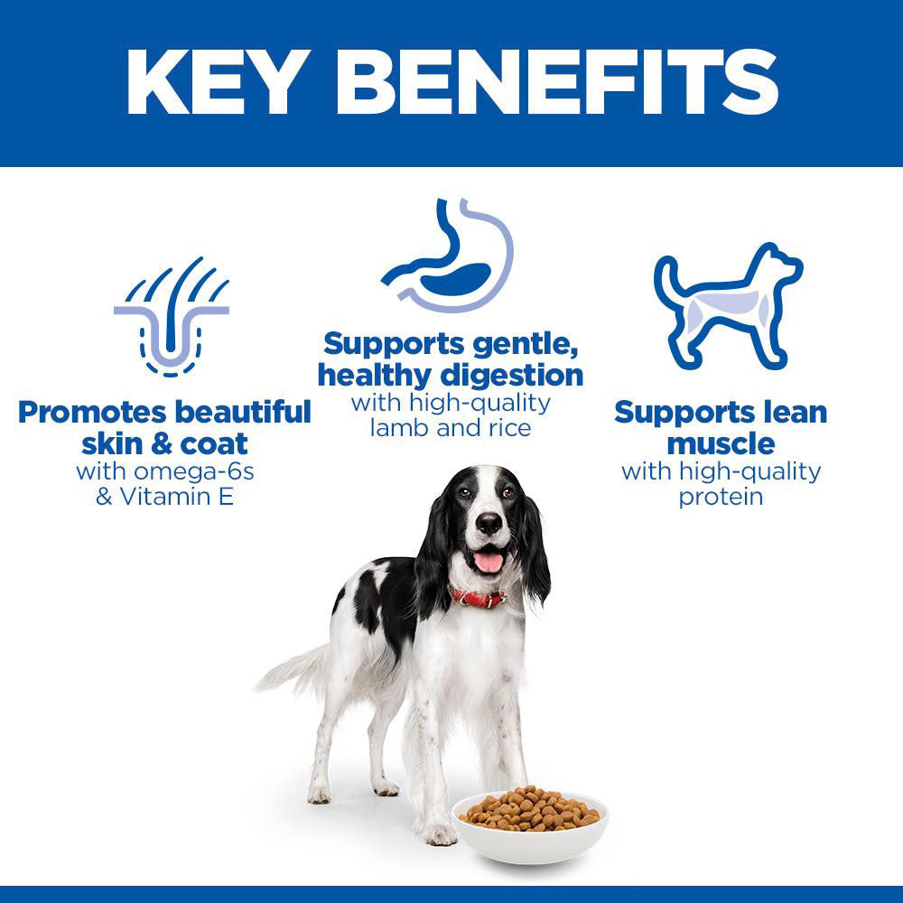 Hills Science Plan Medium Breed Adult Dry Dog Food - Lamb & Rice