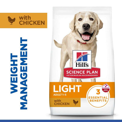 Hills Science Plan Light Large Breed Adult Dry Dog Food - Chicken