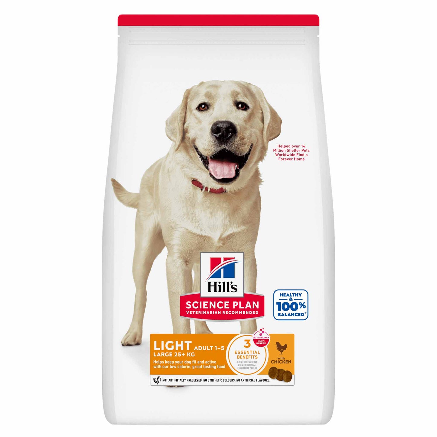 Hills Science Plan Light Large Breed Adult Dry Dog Food - Chicken