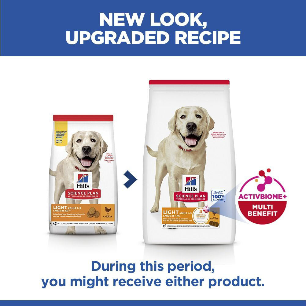 Hills Science Plan Light Large Breed Adult Dry Dog Food - Chicken