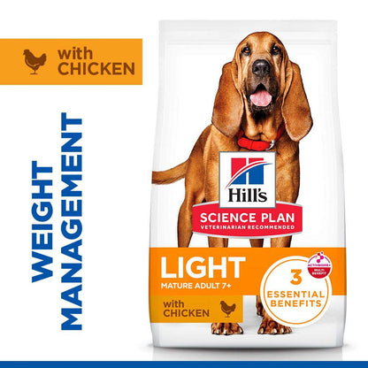 Hills Science Plan Light Medium Breed Mature Dry Dog Food - Chicken