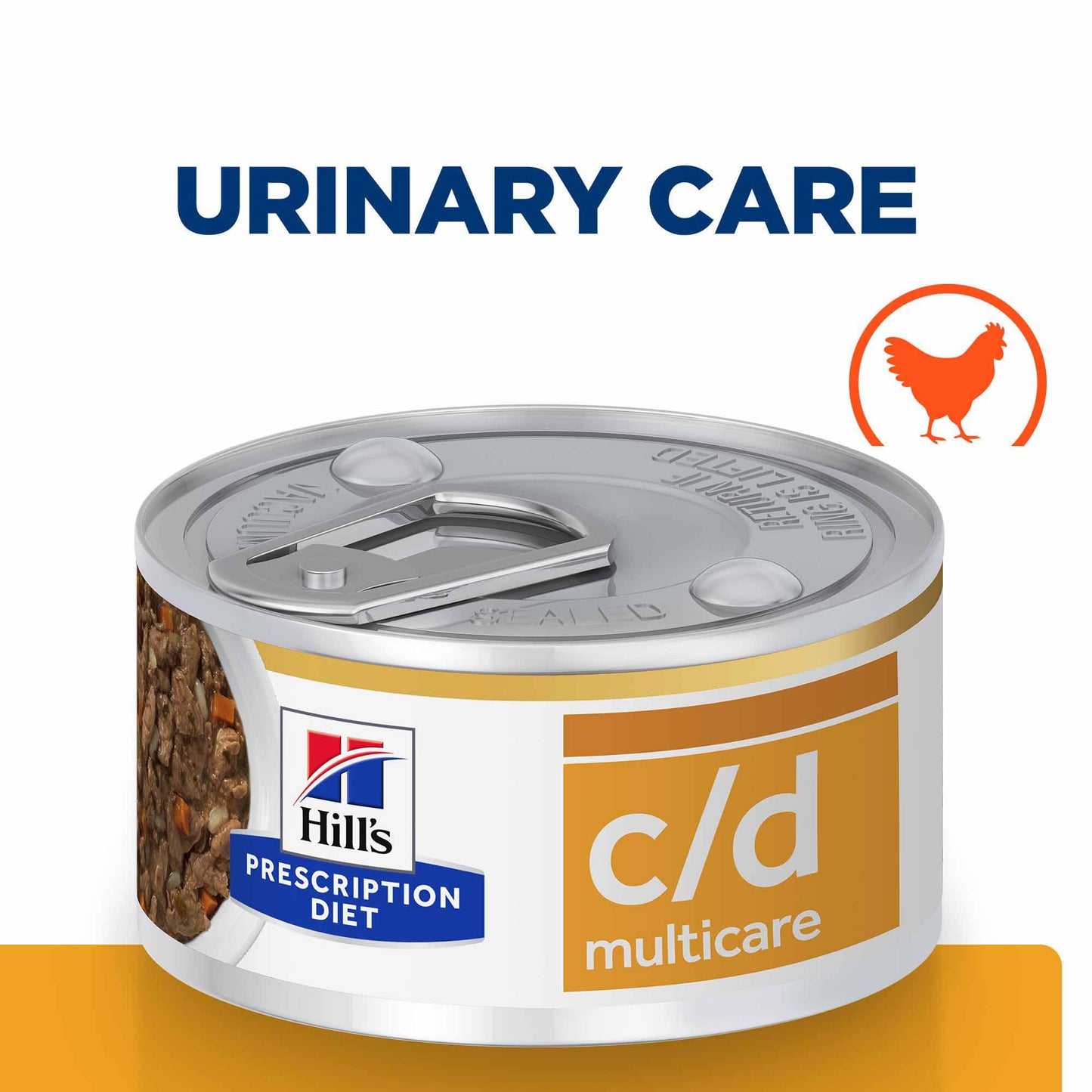 Hills Prescription Diet c/d Multicare Urinary Care Stew Cat Food - Chicken - 24x82g Cans